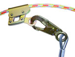 Rope Grab with double locking snaphook